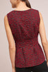 Metallic Peplum Top